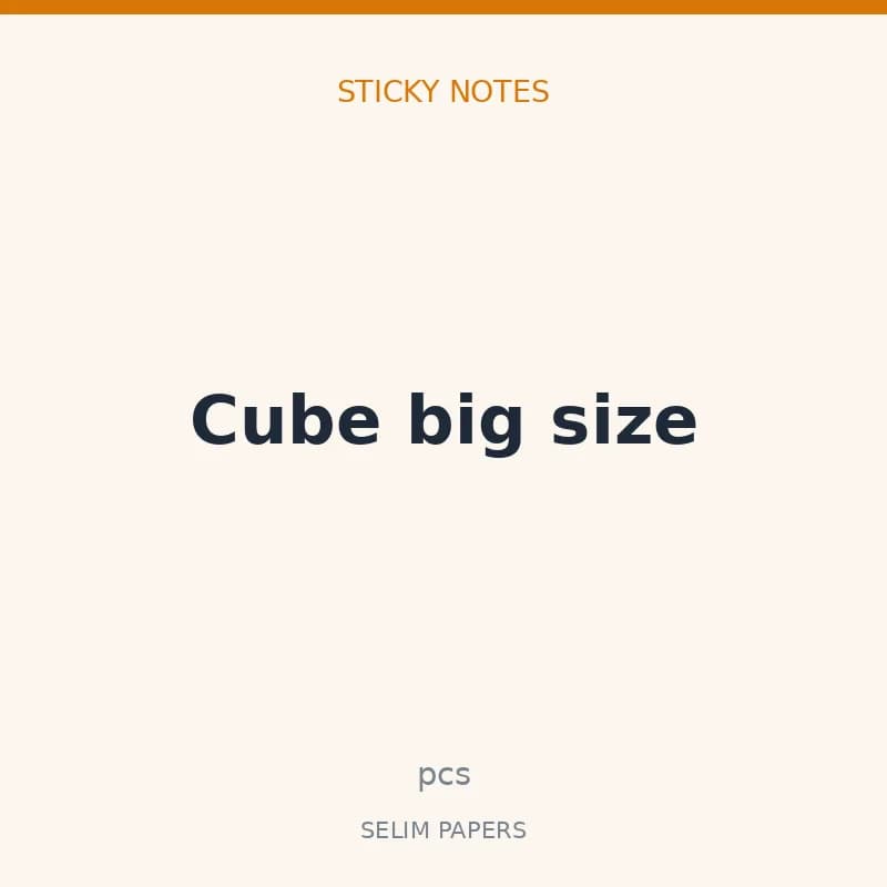 Cube big size