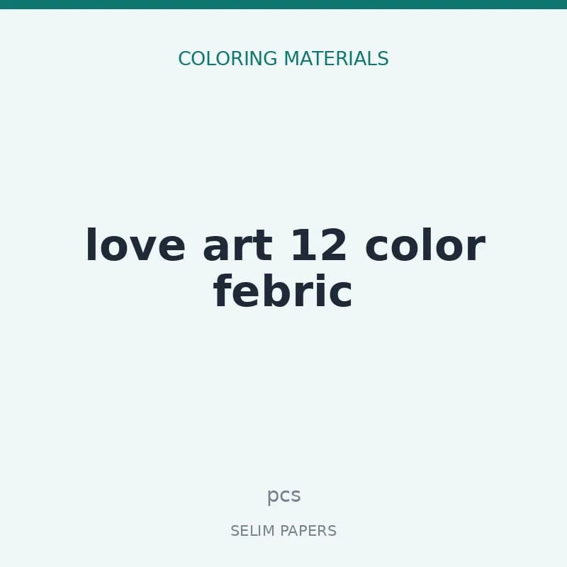 love artist 12 color febric - Image 1