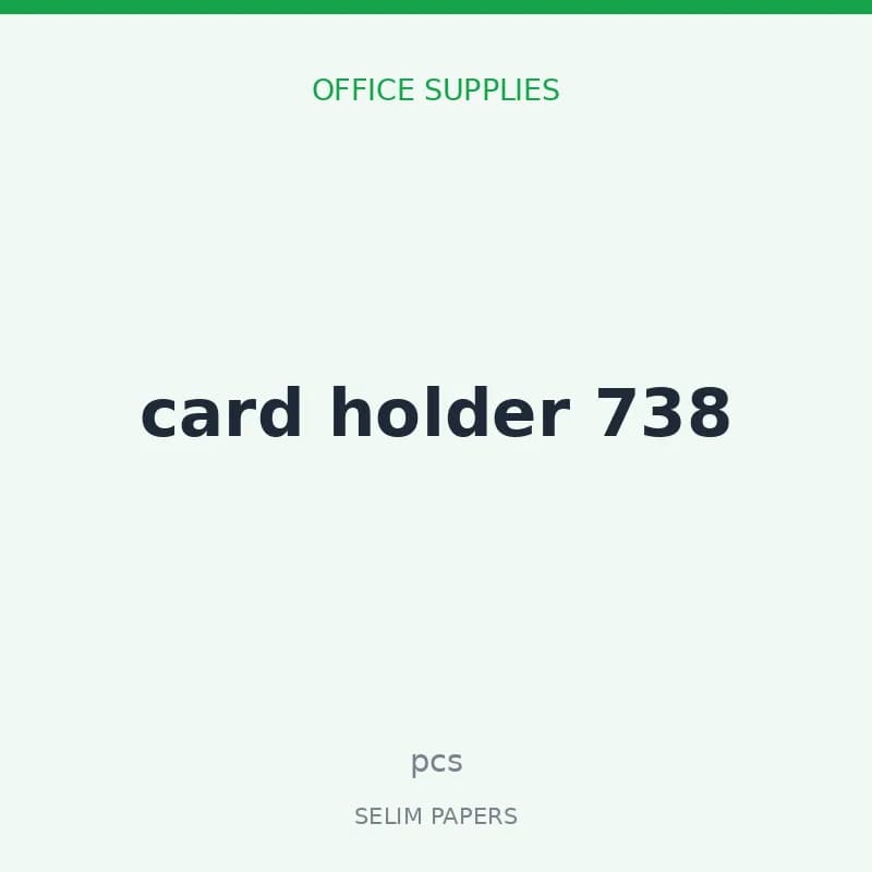 card holder 738 v