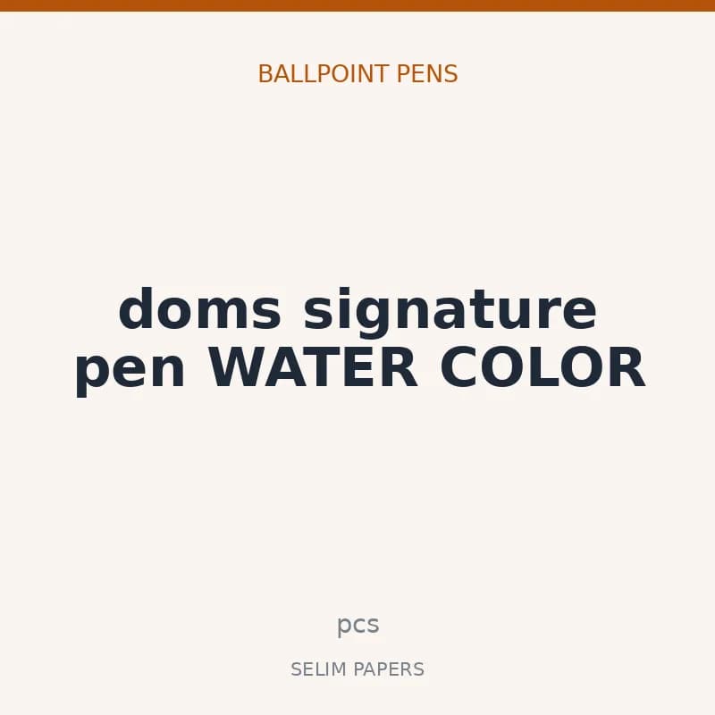 doms signature pen WATER COLOR - Image 1