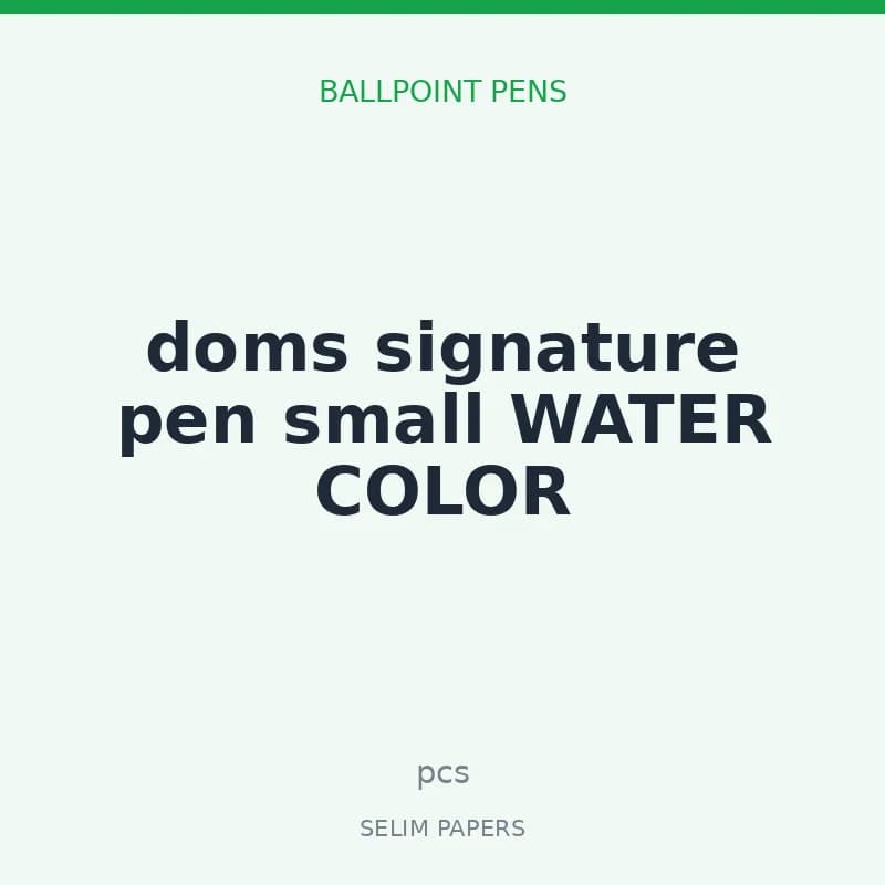 doms signature pen small WATER COLOR - Image 1