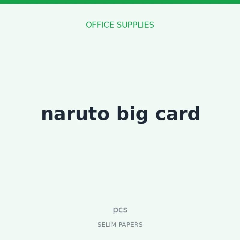 naruto big card - Image 1