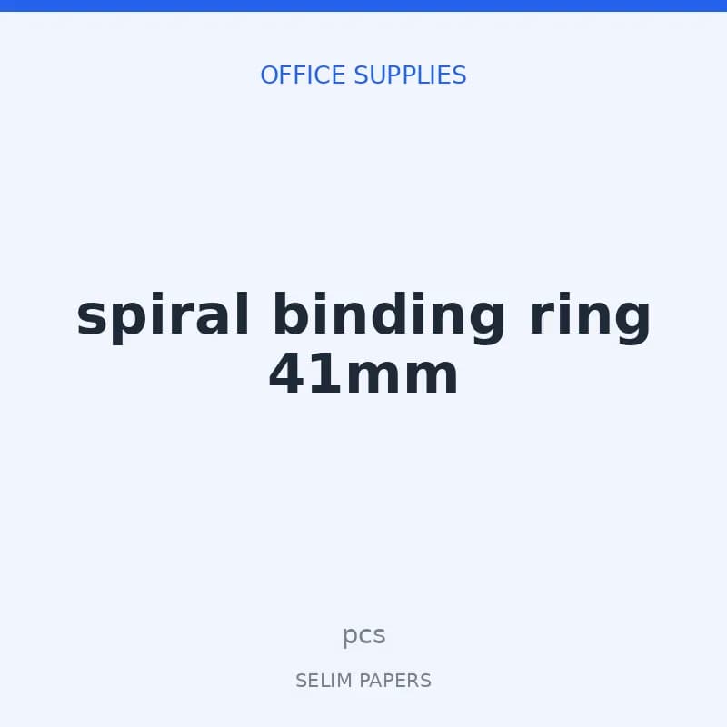 spiral binding ring 41mm - Image 1
