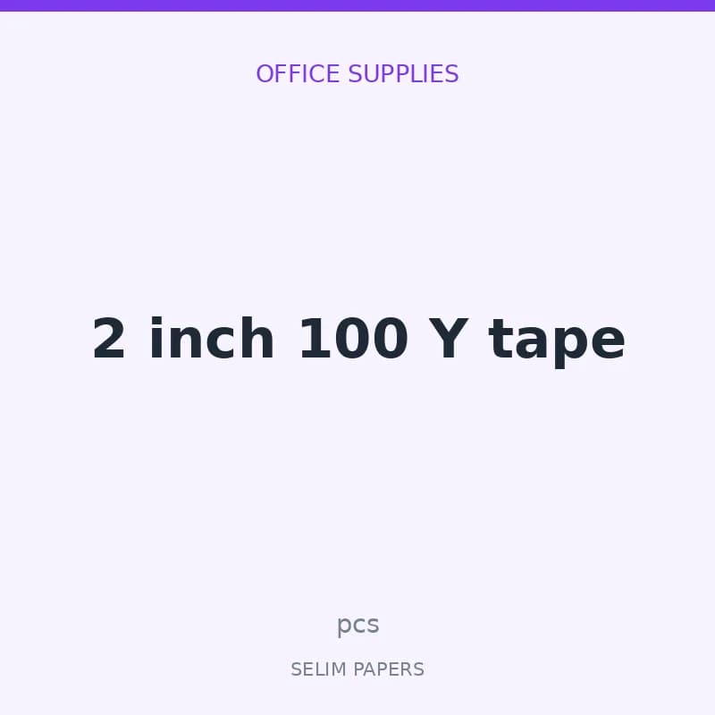 2 inch 100 Y tape - Image 1