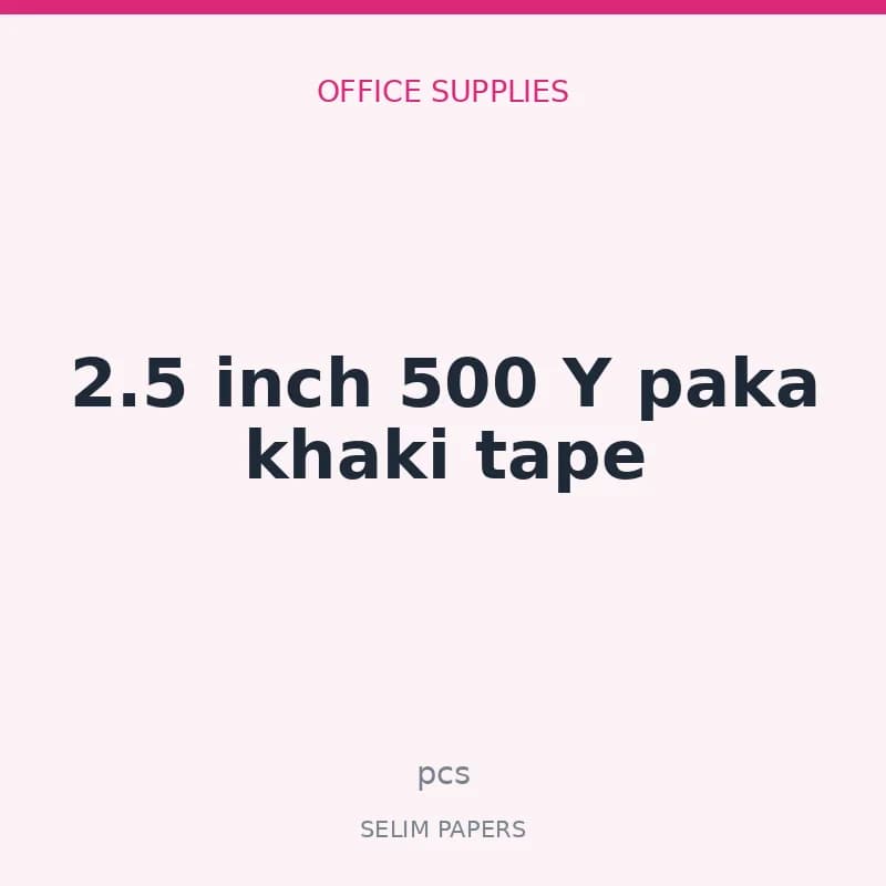 2.5 inch 500 Y paka khaki tape - Image 1