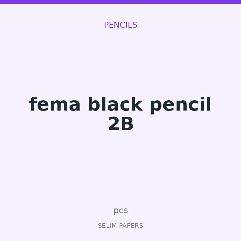 fema black pencil 2B - Image 1