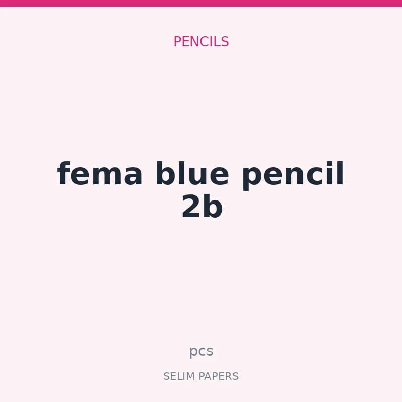 fema blue pencil 2b - Image 1