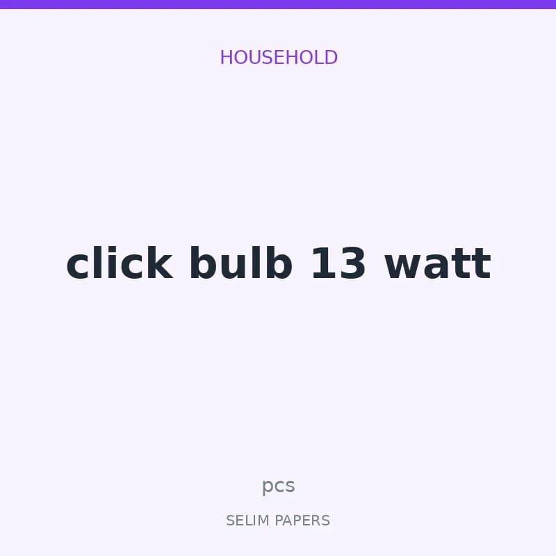 click bulb 13 watt - Image 1