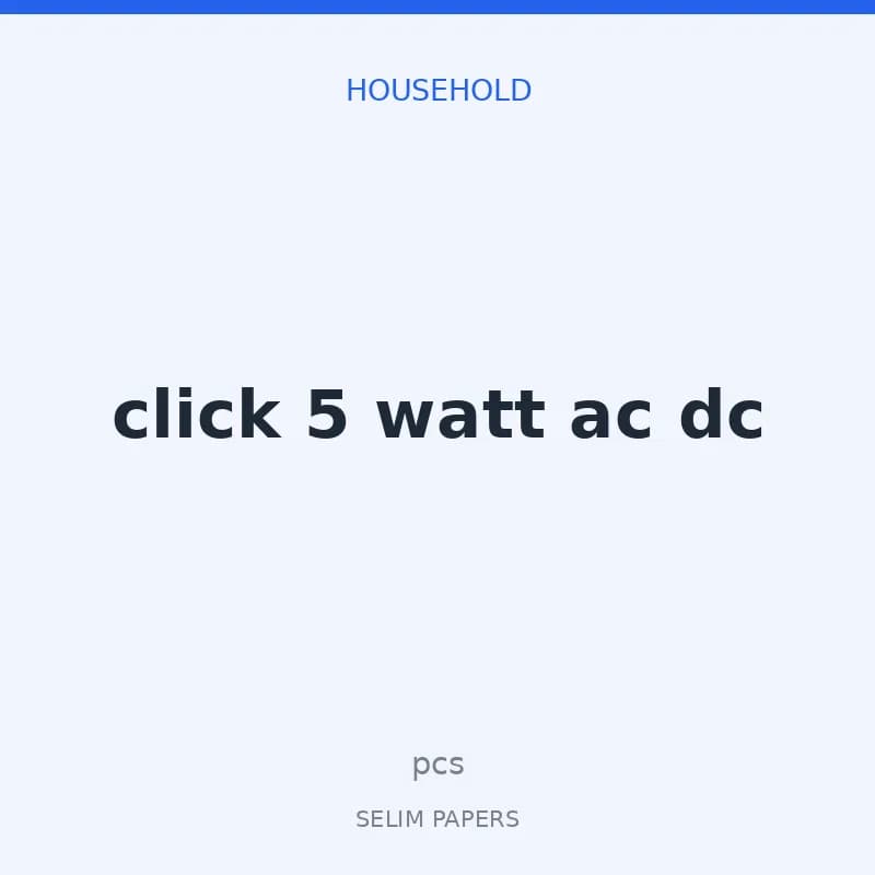 click 5 watt ac dc - Image 1