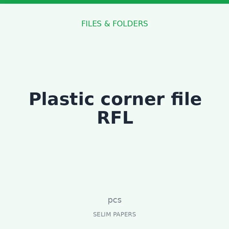 Plastic corner file RFL - Image 1