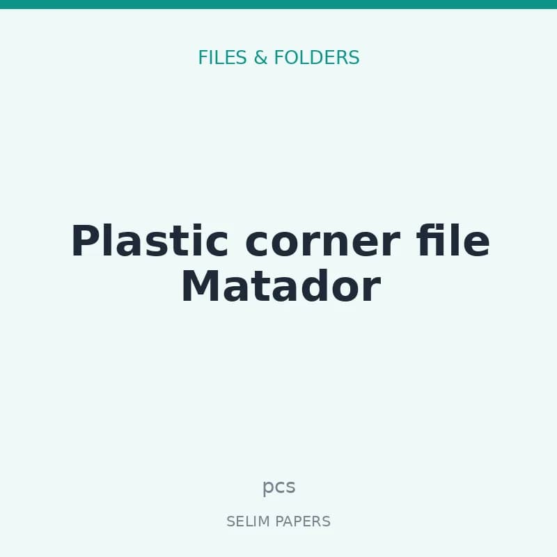 Plastic corner file Matador - Image 1