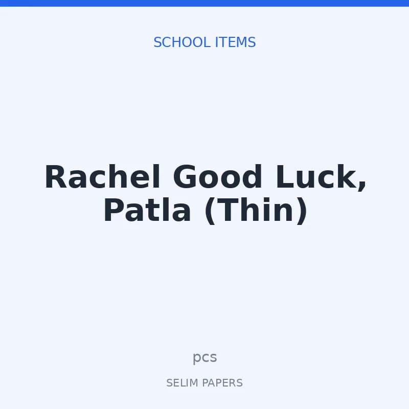 Rachel Good Luck, Patla (Thin) - Image 1