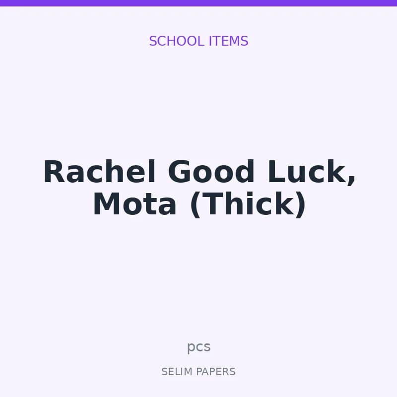 Rachel Good Luck, Mota (Thick) - Image 1