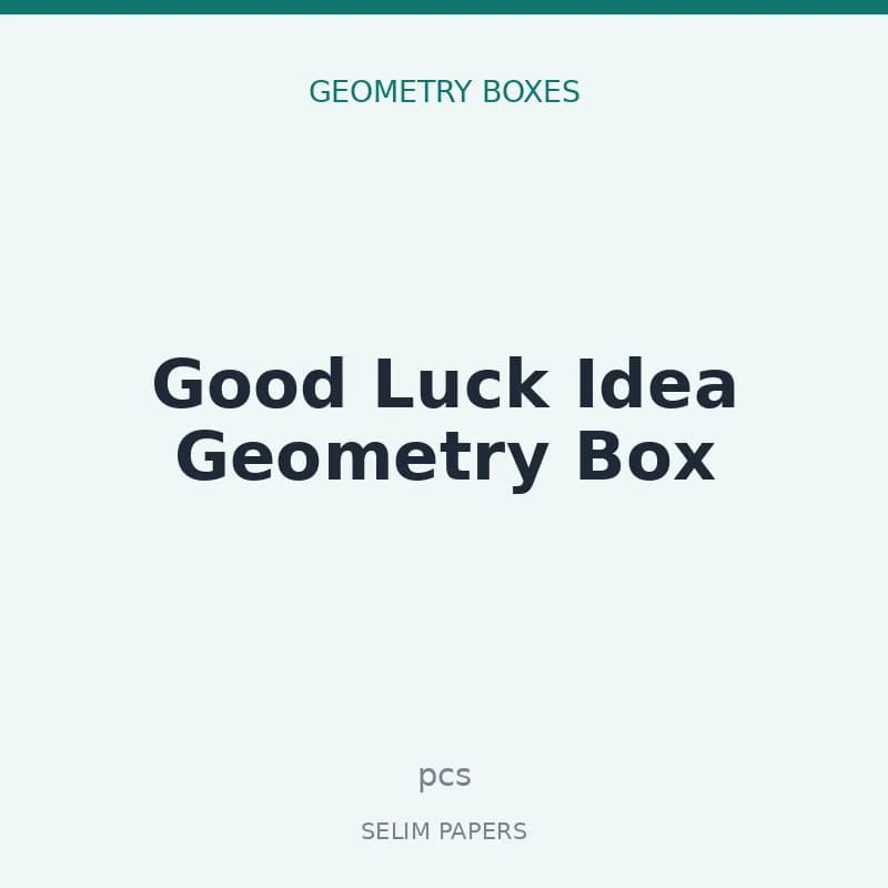 Good Luck Idea Geometry Box