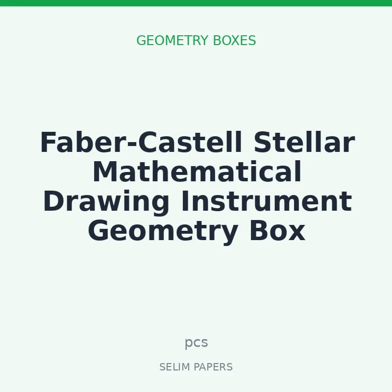 Faber-Castell Stellar Mathematical Drawing Instrument Geometry Box