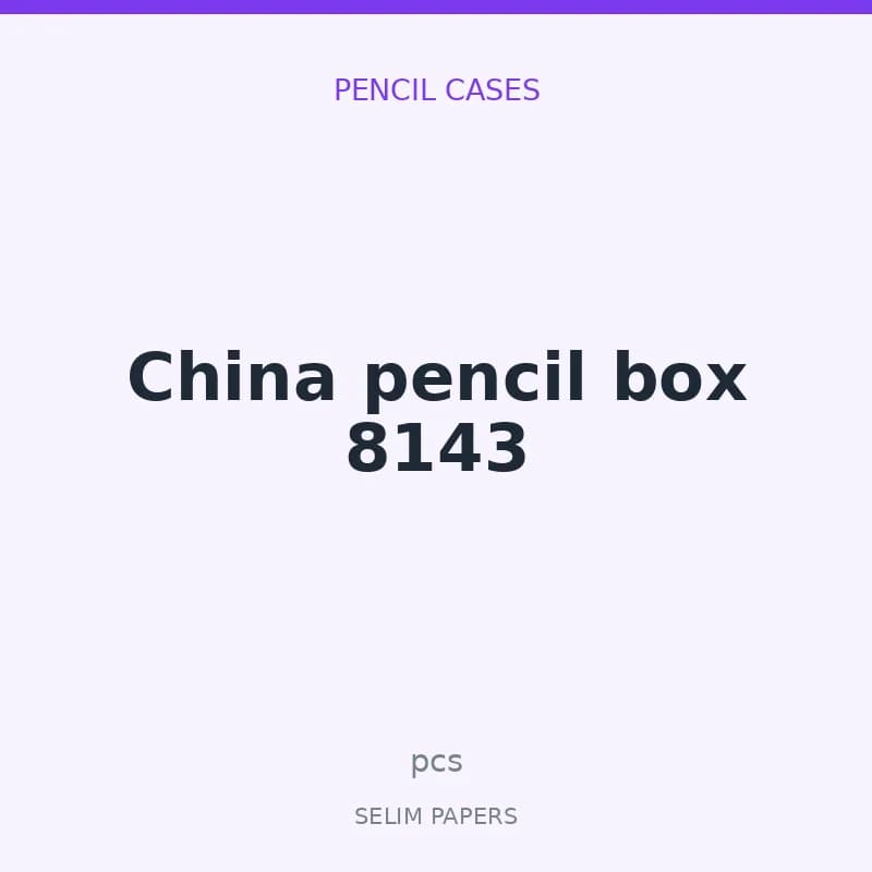 China pencil box 8143 - Image 1