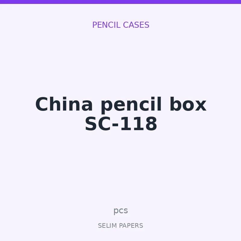 China pencil box SC-118 - Image 1