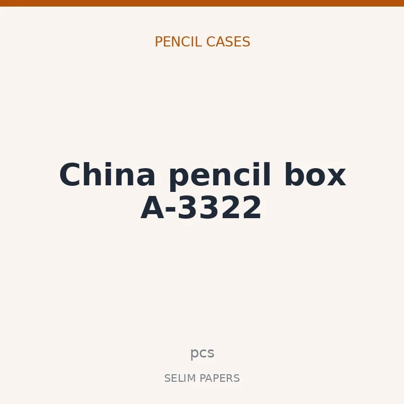 China pencil box A-3322 - Image 1