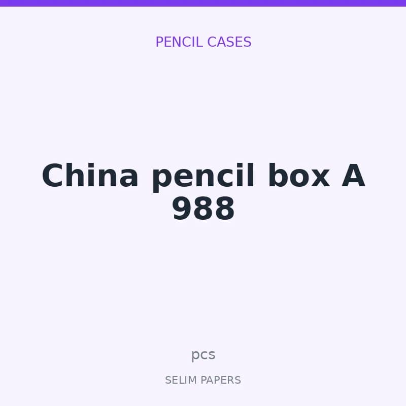 China pencil box A 988 - Image 1