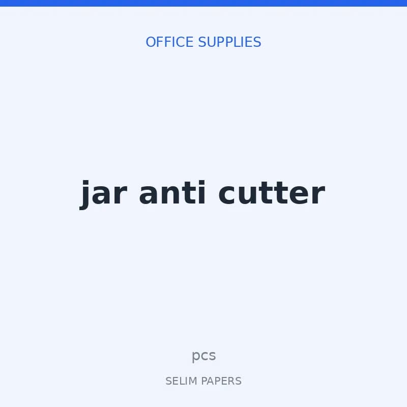 jar anti cutter - Image 1