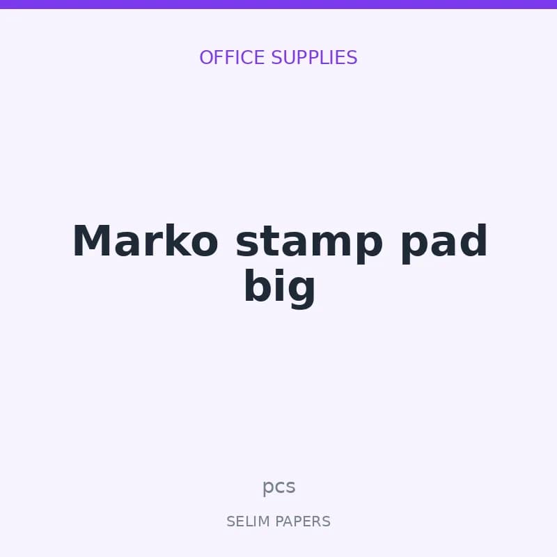Marko fisher stamp pad big blue color - Image 1