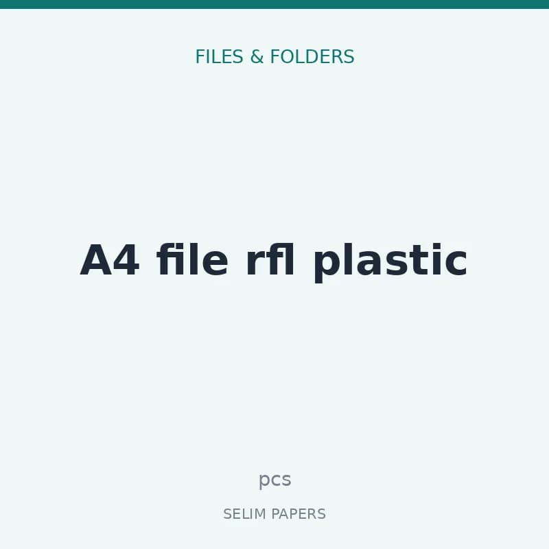 A4 file rfl plastic bottam - Image 1