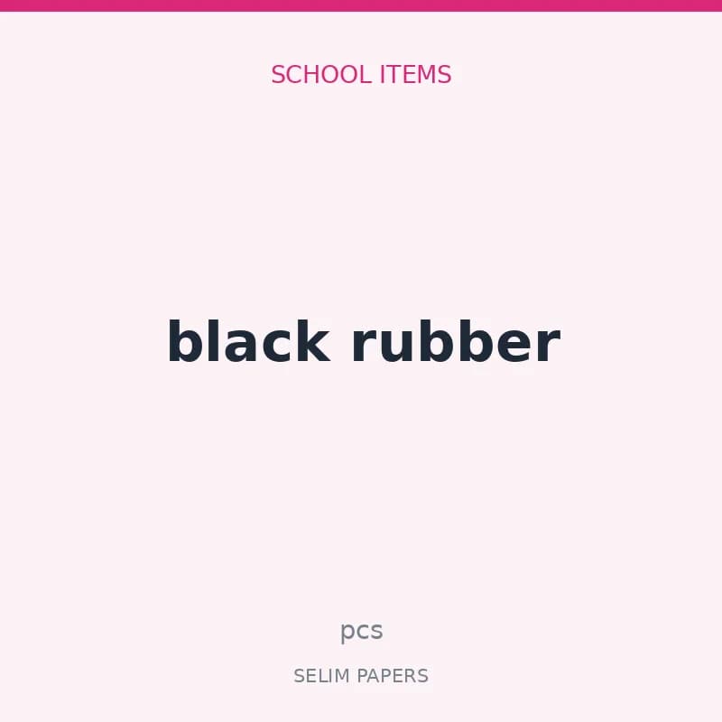 black rubber 3043 - Image 1