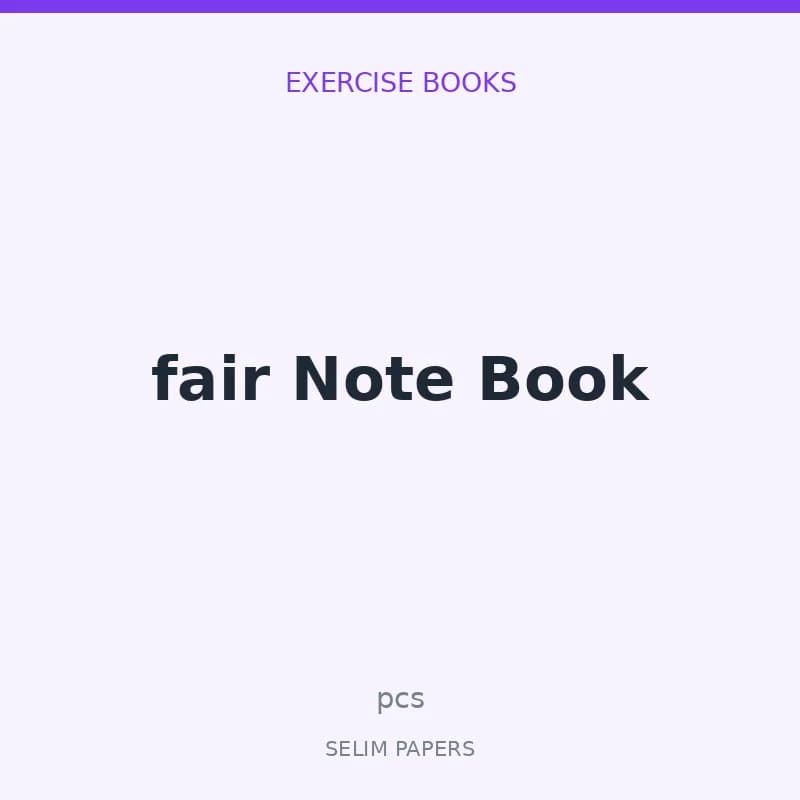 fair Note Book box - Image 1