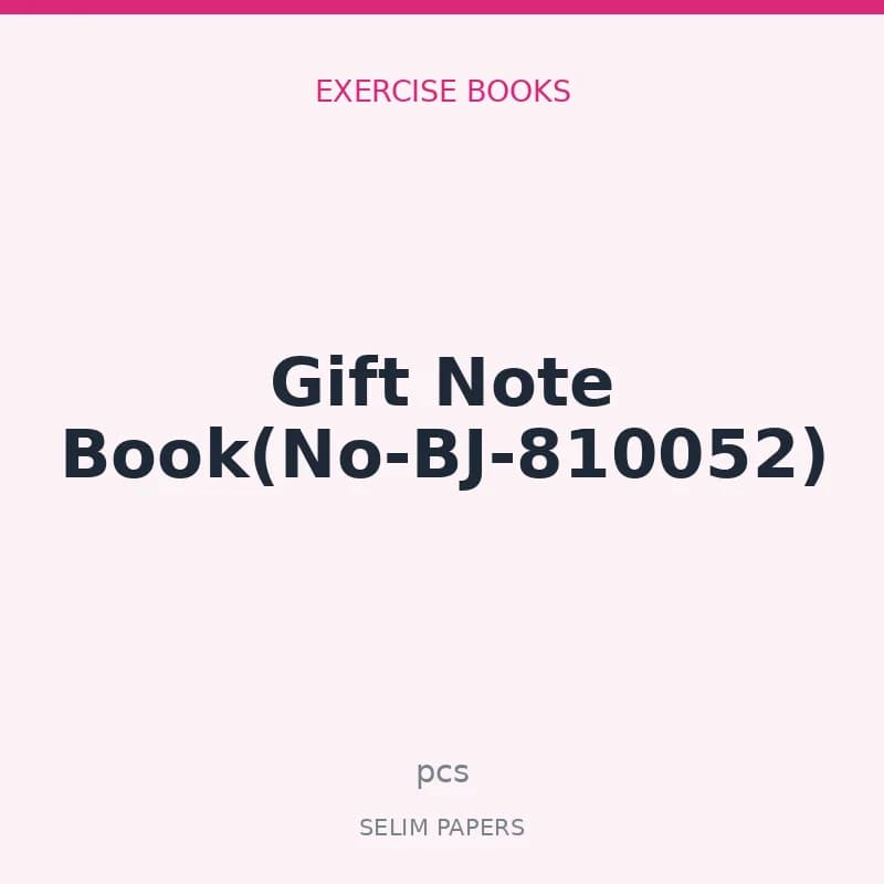 Gift Note Book(No-BJ-810052) - Image 1