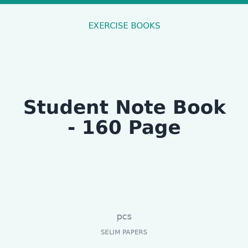 Student Note Book - 160 Page - Image 1