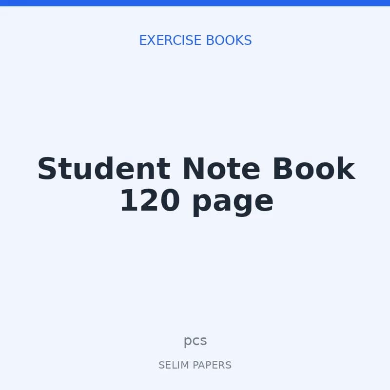 Student Note Book 120 page - Image 1