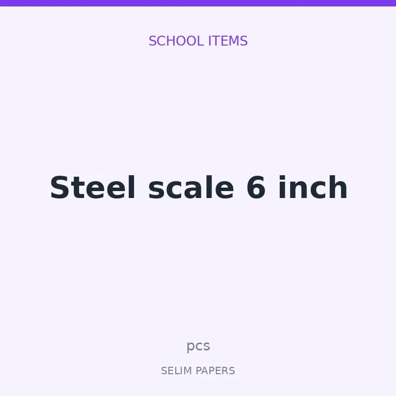 Steel scale 6 inch - Image 1