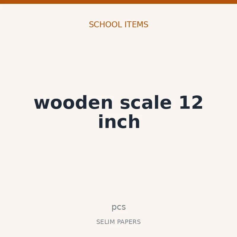 wooden scale 12 inch - Image 1