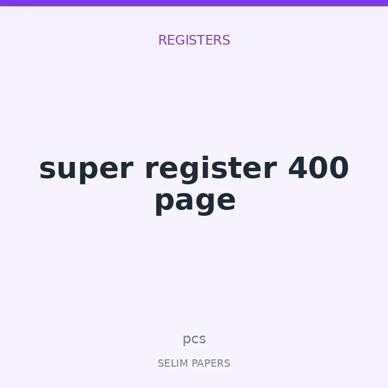 super register 400 page