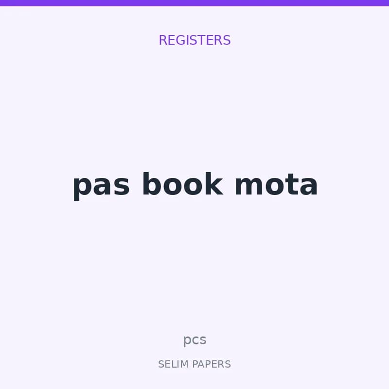 pas book mota