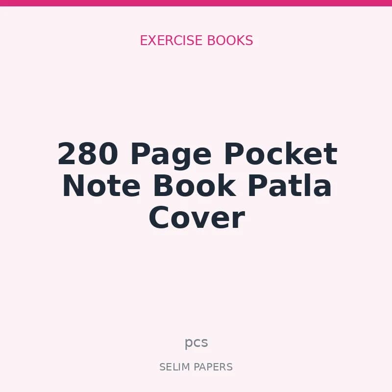 200 Page Pocket Note Book Patla Cover - Image 1