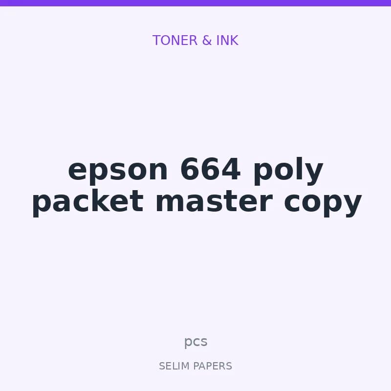 epson 664 poly packet master copy - Image 1