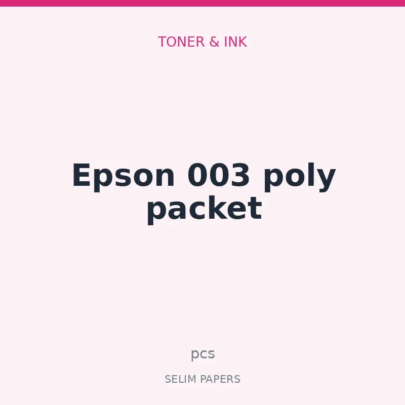 Epson 003 poly packet - Image 1