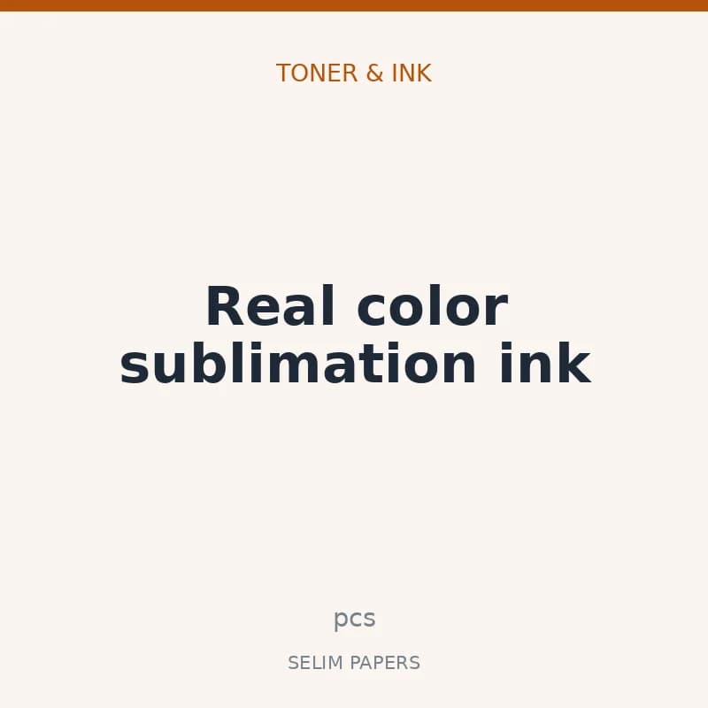 Real color sublimation ink - Image 1