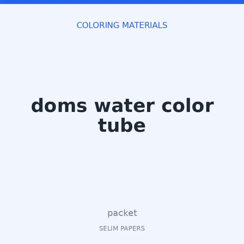 doms water color tube - Image 1
