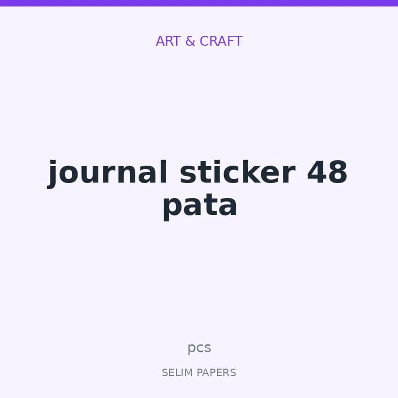 journal sticker 48 pata - Image 1
