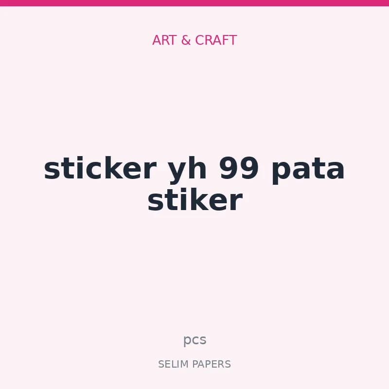 sticker yh 99 pata stiker - Image 1