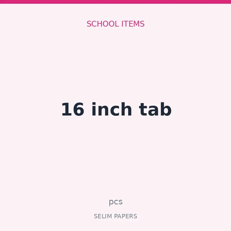 16 inch tab - Image 1