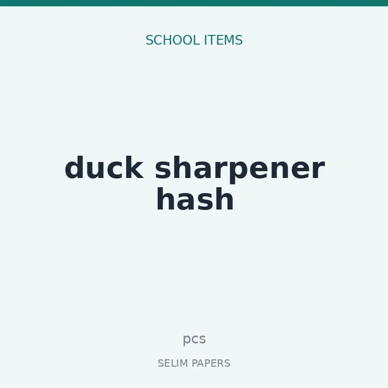 duck sharpener hash