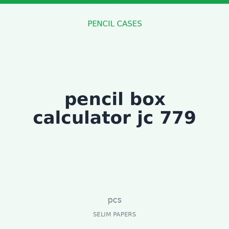 pencil box calculator jc 779 - Image 1