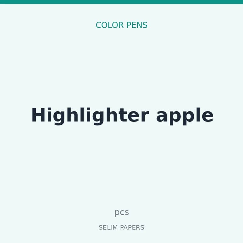 Highlighter apple