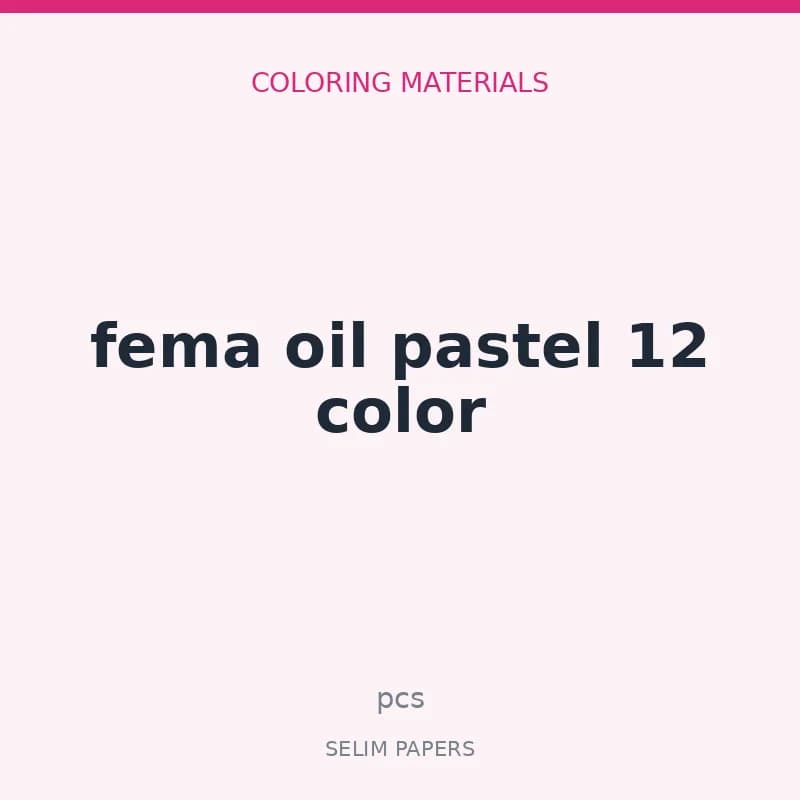 fema oil pastel 12 color