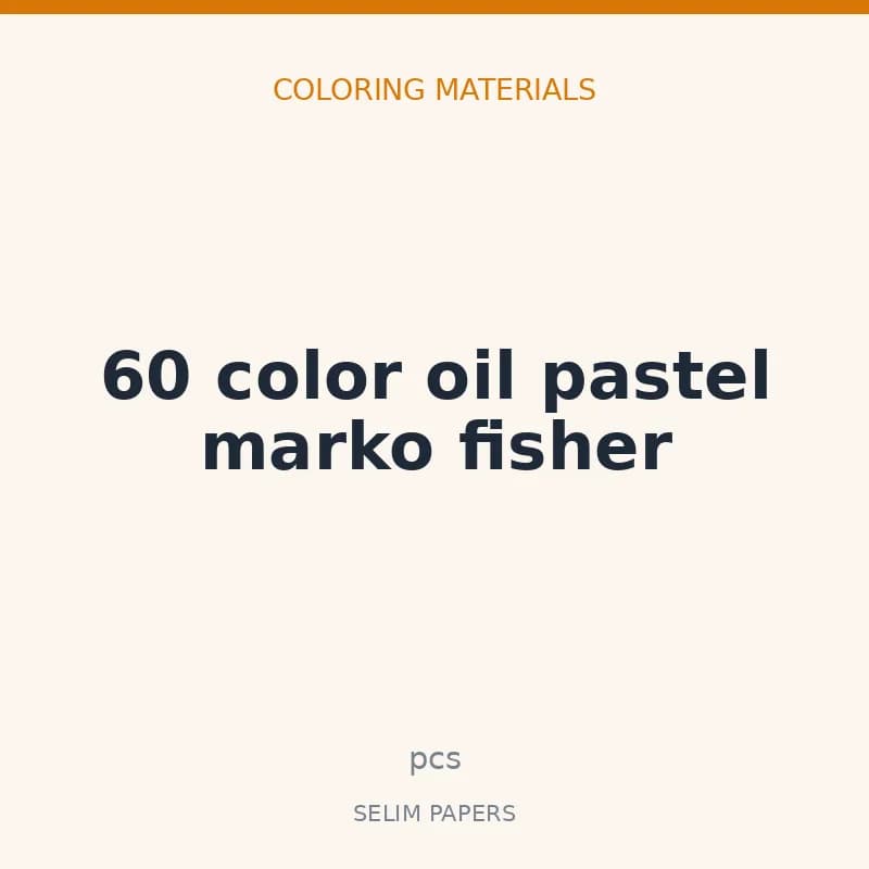 60 color oil pastel marko fisher