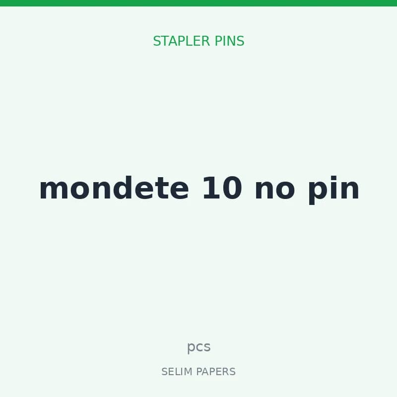 mondete 10 no pin