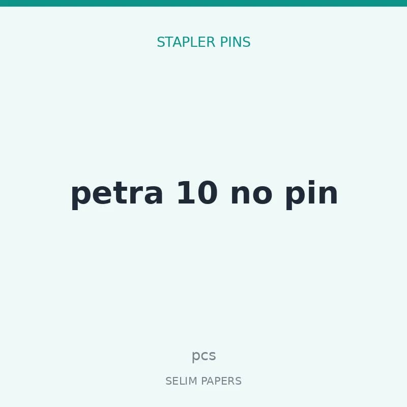 petra 10 no pin